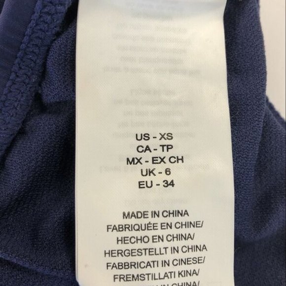 Hobie Junior’s Navy Blue Bralette Hipster Bikini Top, Size Extra Small - Picture 3 of 3